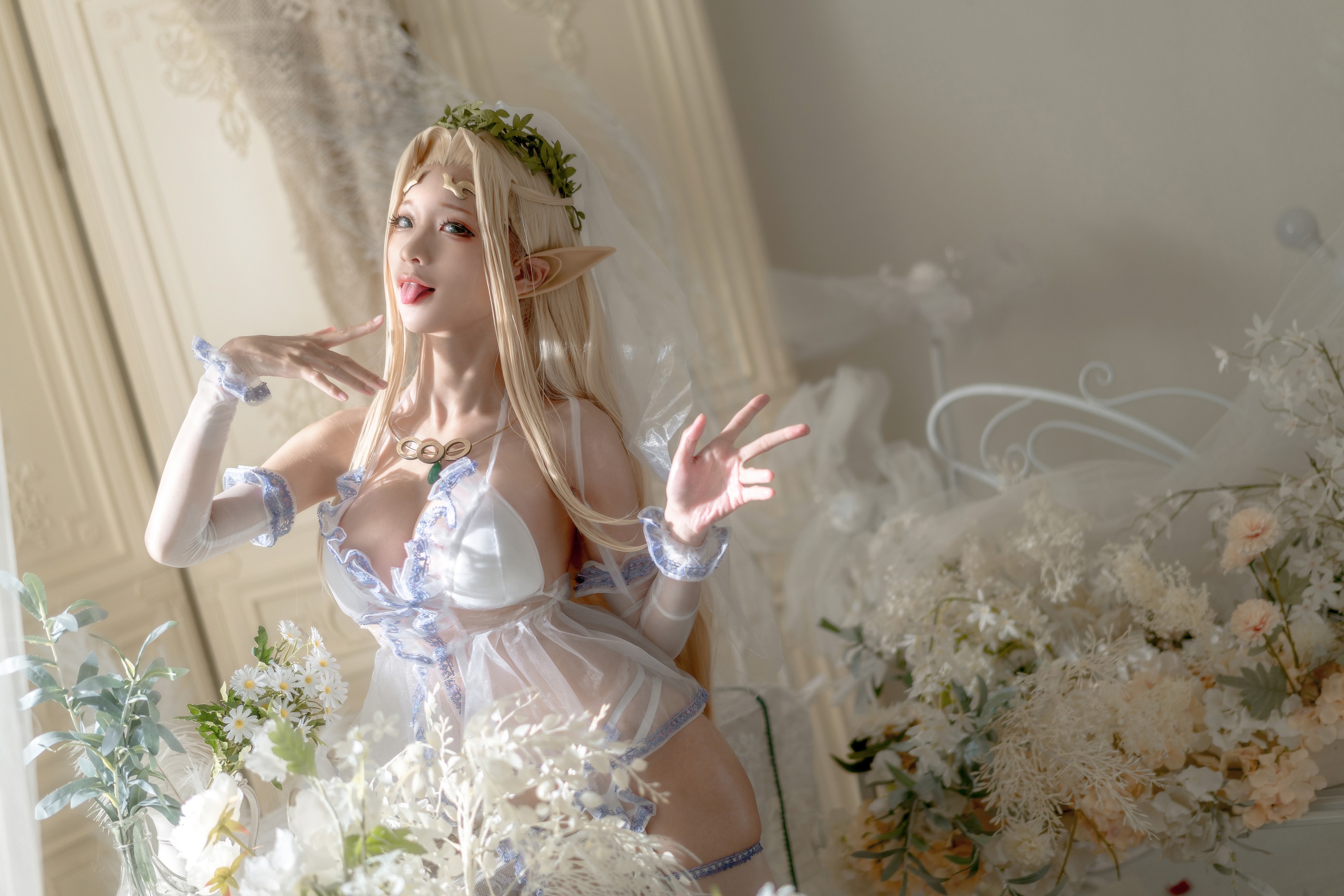 图片[1]-蠢沫沫 – NO.138 白精灵-婚纱 [60P]-XikXak